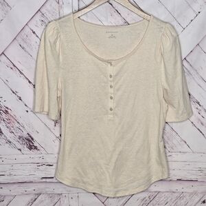 By Anthrolopogie Cream Puff Sleeve Tee